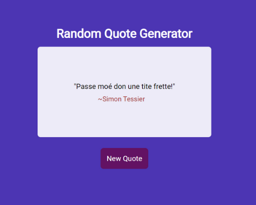 Random quote generator